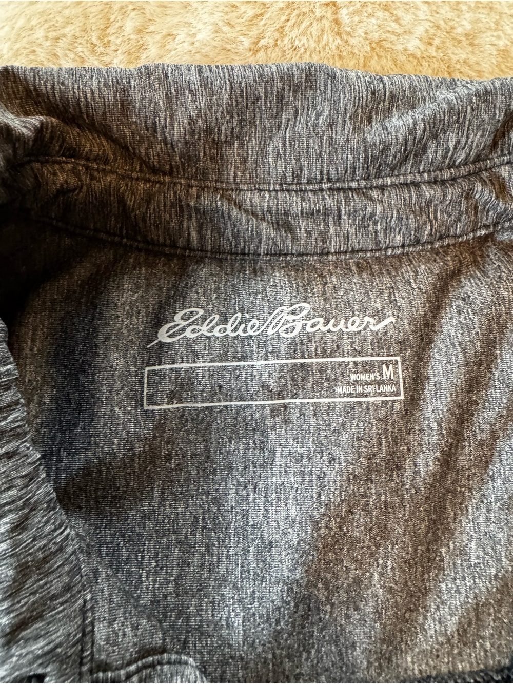 Eddie Bauer Charcoal Gray Button-Down Long Sleeve Shirt - Picture 2 of 2